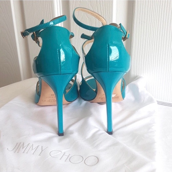 JIMMY CHOO “LANCE” patent leather sandals - Picture 3 of 4